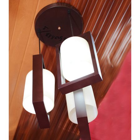 Hanging light 3-bulb glass lampshades (83088B-3) 45K