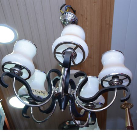 Hanging light 5-bulb Glass lampshades (8765-5) 60K