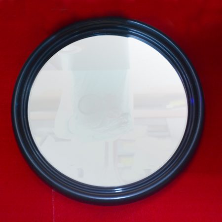 Mirror circular black 47x47 cm 12K